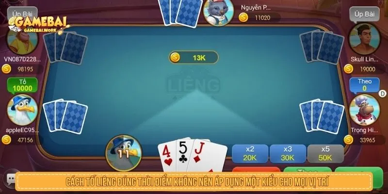 Cách Tố Liêng Đúng Thời Điểm Theo Chiến Thuật Đa Tầng Cách tố liêng đúng thời điểm không nên áp dụng một kiểu cho mọi vị trí