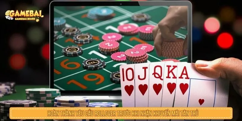 Khuyến Mãi Tân Thủ Game Bài Đổi Thưởng Lớn Cho Người Mới Hoàn thành yêu cầu rollover trước khi nhận khuyến mãi tân thủ