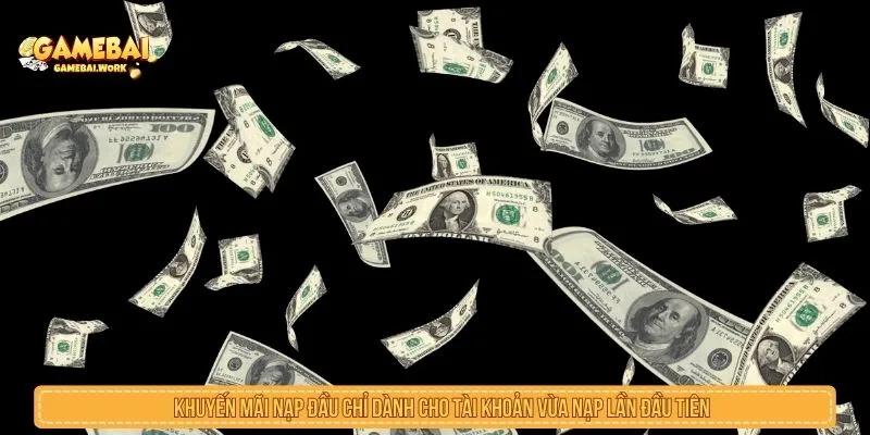 Tham Gia Khuyến Mãi Nạp Đầu Cực Khủng Cho Người Mới Khuyến mãi nạp đầu chỉ dành cho tài khoản vừa nạp lần đầu tiên