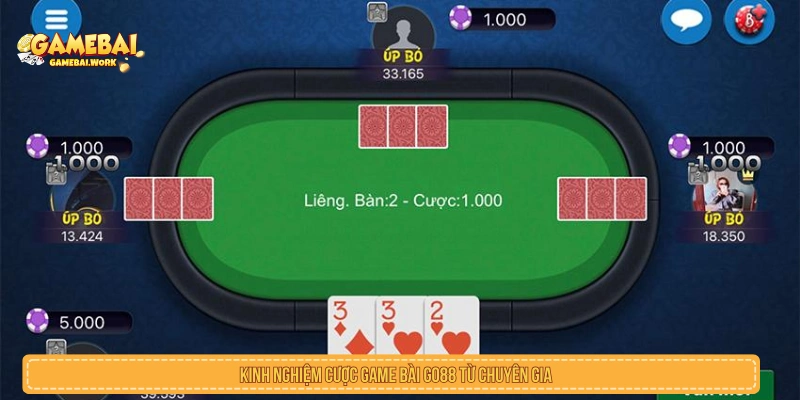 Kinh nghiệm cược game bài GO88 từ chuyên gia 