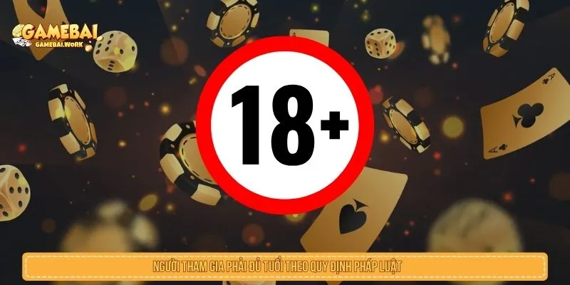 Khuyến Mãi Tân Thủ Game Bài Đổi Thưởng Lớn Cho Người Mới Người tham gia phải đủ tuổi theo quy định pháp luật